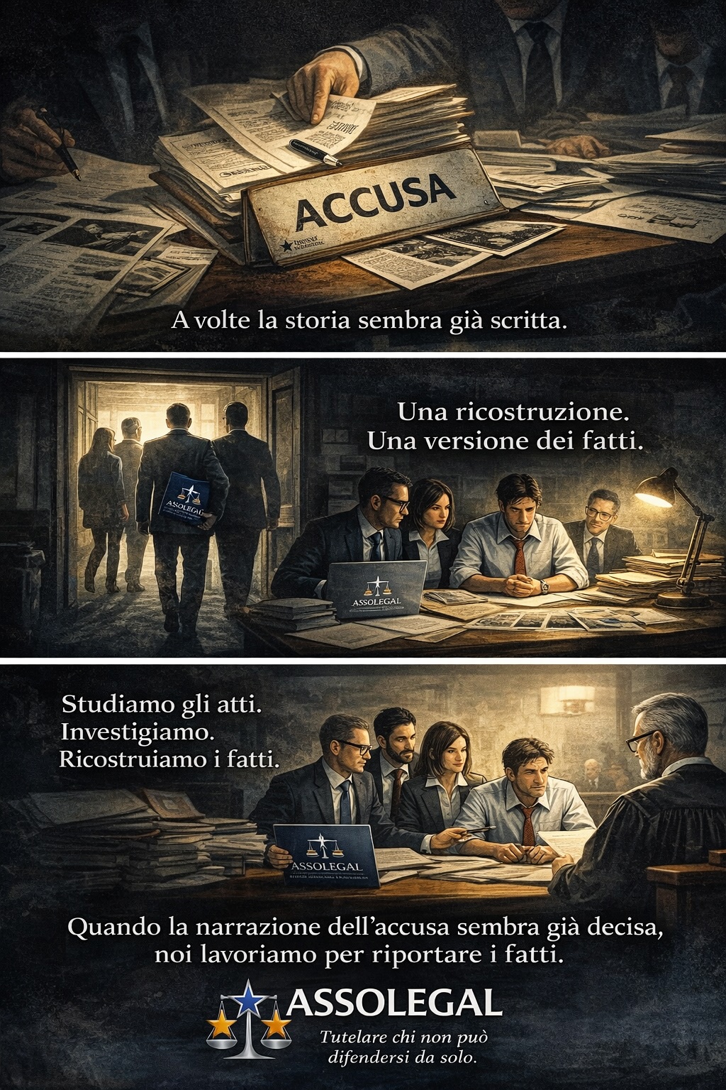 Raccontare ciò che l'accusa non basta a spiegare